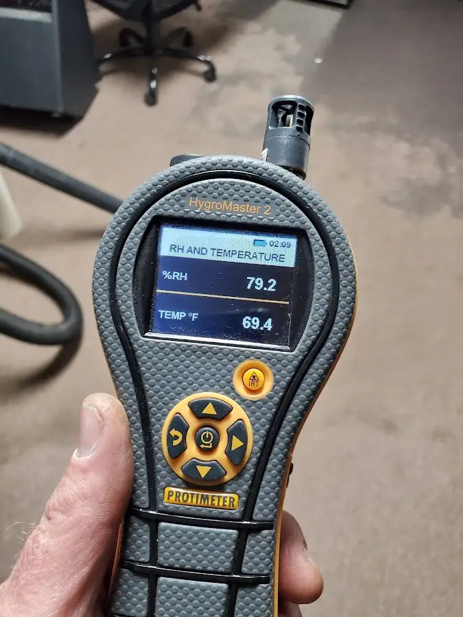 Moisture meter humidity assessment for Fire & Smoke Damage Restoration in Villas