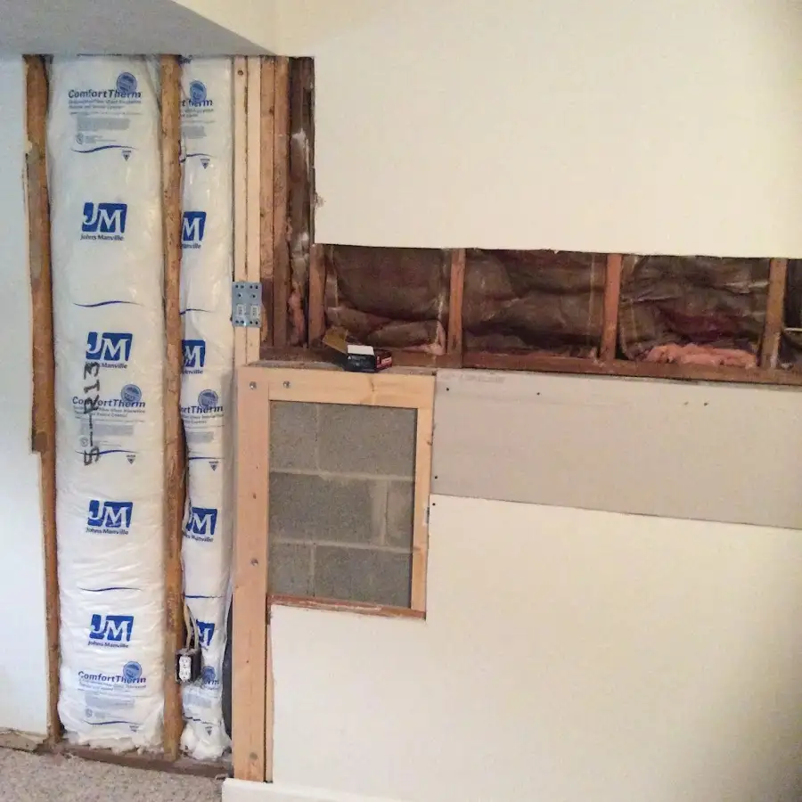 Wall insulation replacement during Odor Removal & Deodorization in Villas
